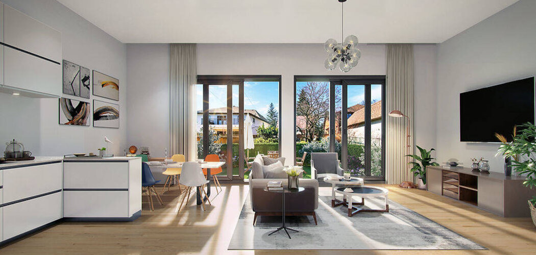 Programme immobilier neuf Cocon - Ambilly écrin arboré au cœur d’un quartier résidentiel (74100) - Référence : 16232