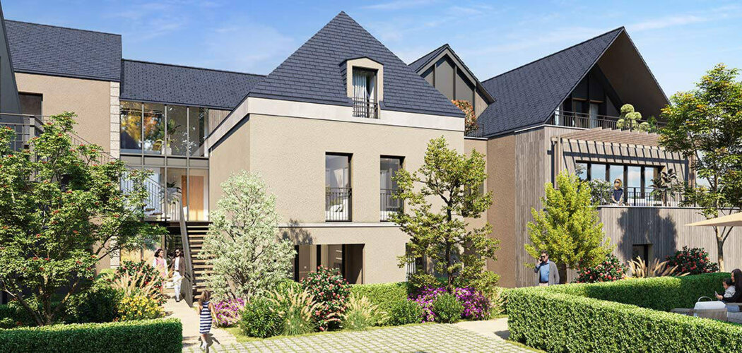 Programme immobilier neuf Le Clos des Cordeliers - Amboise : Appartements T2–T4 avec terrasses, jardin thérapeutique et proximité Château Royal (37400) - Référence : 14693