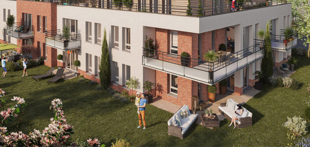 Programme immobilier neuf EMPREINTE - Amiens Jeanne d’Arc : appartements neufs entre centre-ville, hôpital Sud et université (80000) - Référence : 14987