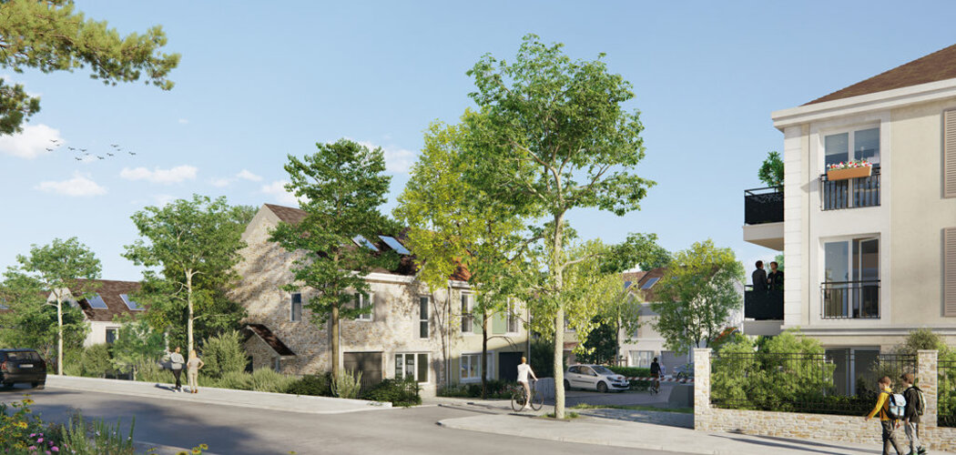 Programme immobilier neuf LE CLOS DU BOIS 1 et 2 - Andilly : Appartements T2–T3 et maisons T4–T5 avec jardins privatifs, parking et proximité forêt (95580) - Référence : 14594