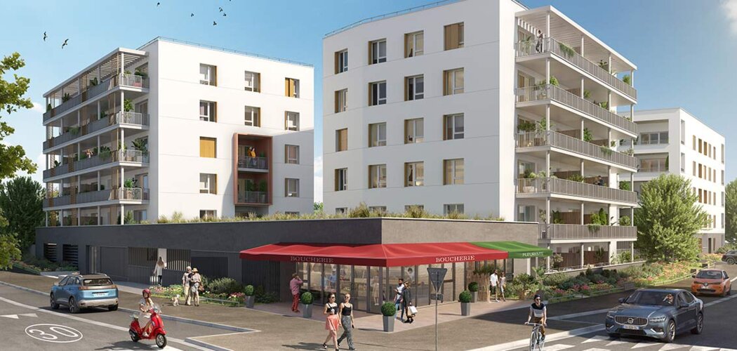 Programme immobilier neuf Les Cèdres - Angers : 67 appartements neufs du studio au 5 pièces proche bus 10 et futur tram (49000) - Référence : 17037