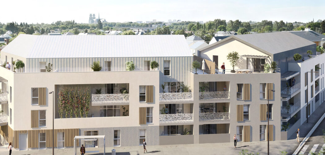 Programme immobilier neuf LES TERRASSES DE LA MADELEINE - Angers à proximité de la gare (49000) - Référence : 16714