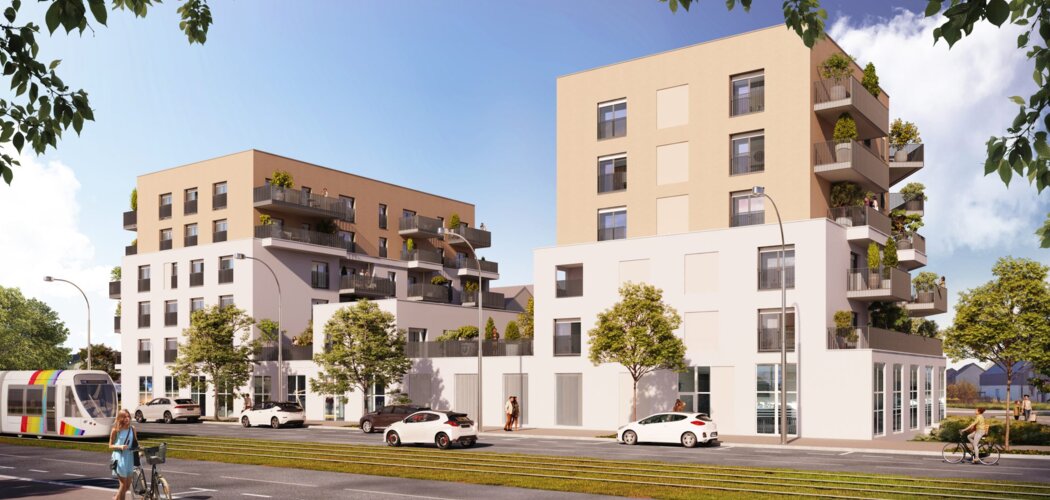 Programme immobilier neuf DELTA - Angers : appartements et maisons neuves T1–T5 aux Hauts de Saint-Aubin (49000) - Référence : 11083
