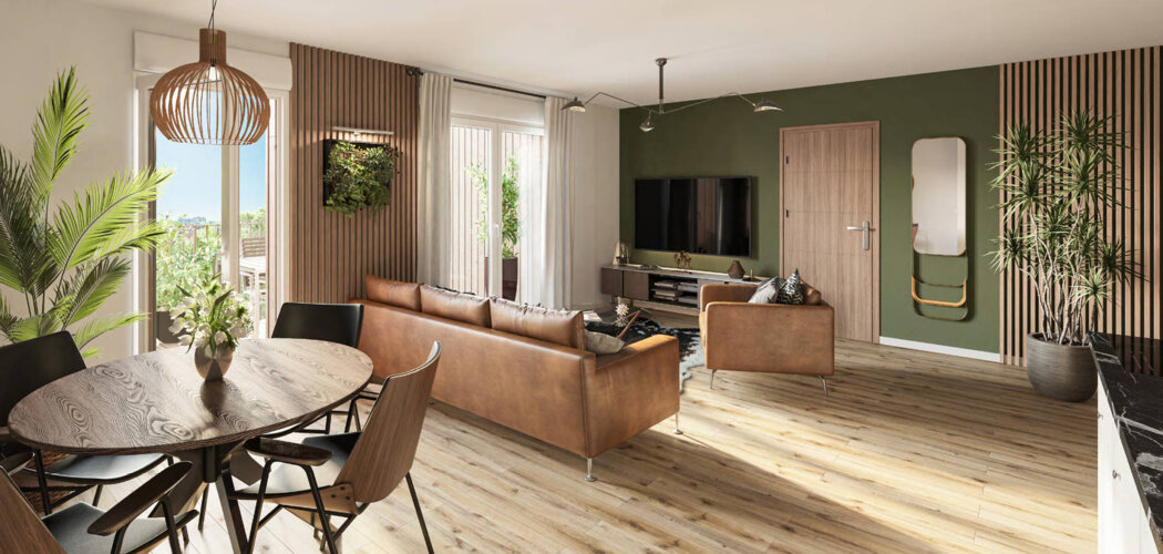 Programme immobilier neuf Les Bois - Angers : appartements neufs du studio au T5 proche du parc Saint-Nicolas (49000) - Référence : 15621
