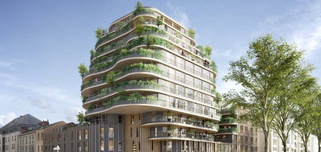 Programme immobilier neuf ARBORESCENCE - Angers : Appartements T1–T5 avec balcons, terrasses et rooftop en hypercentre avec vue sur la Maine (49000) - Référence : 16919