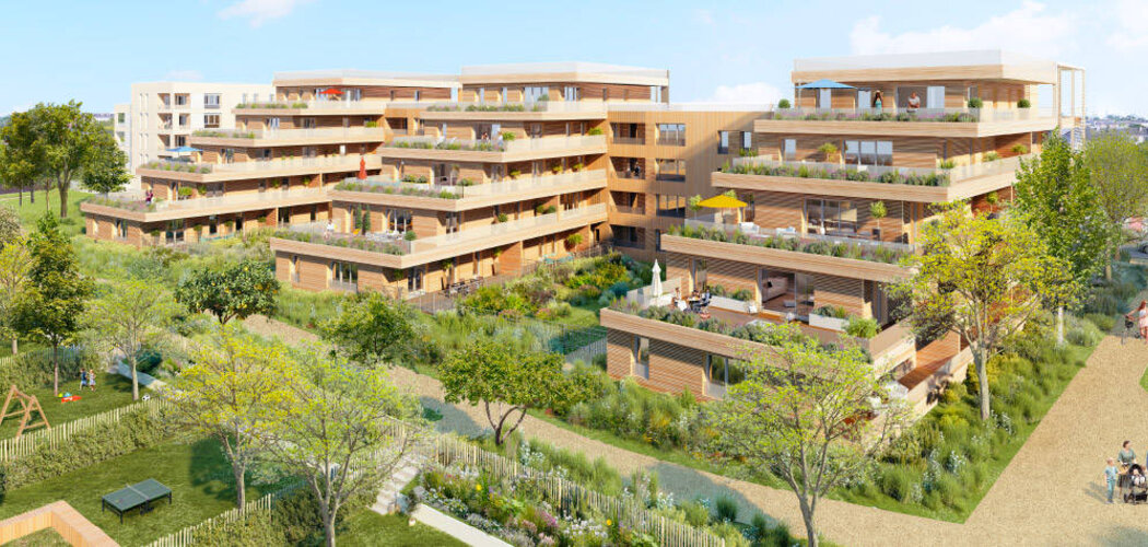 Programme immobilier neuf So'A - Angers : Appartements T2–T4 et maisons T4–T5 avec jardins, terrasses et espaces verts dans le quartier Saint Serge (49000) - Référence : 14235
