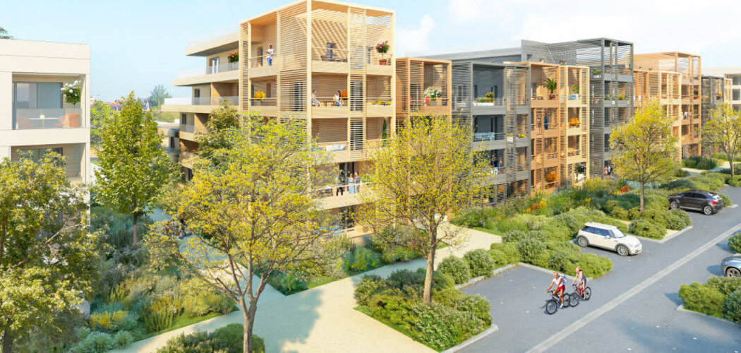 Programme immobilier neuf So'A - Angers : Appartements T2–T4 et maisons T4–T5 avec jardins, terrasses et espaces verts dans le quartier Saint Serge (49000) - Référence : 14235
