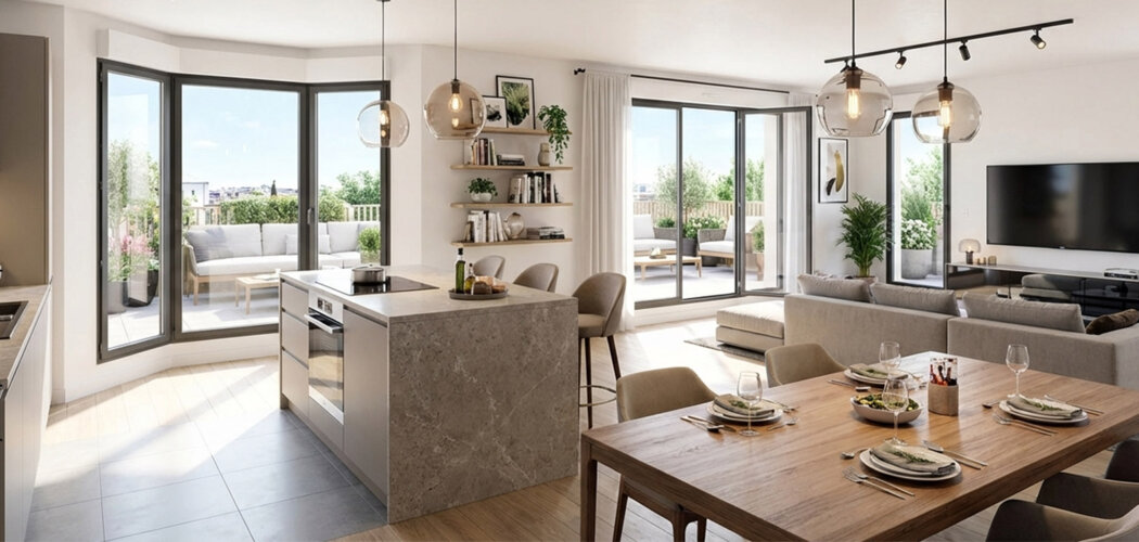 Programme immobilier neuf Trapèze - Angers la Doutre cadre de vie recherché entre Maine et parcs (49000) - Référence : 14157