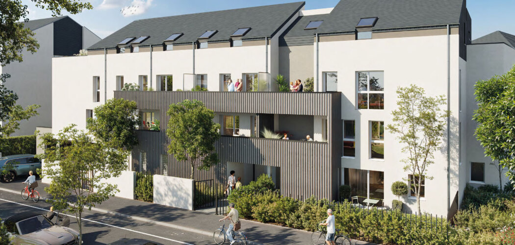 Programme immobilier neuf Centenial - Angers Madeleine–Saint-Léonard résidence contemporaine dans un cadre végétalisé (49000) - Référence : 14156