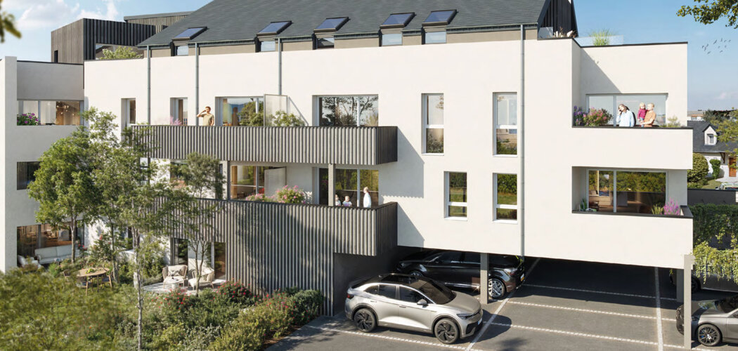 Programme immobilier neuf Centenial - Angers Madeleine–Saint-Léonard résidence contemporaine dans un cadre végétalisé (49000) - Référence : 14156