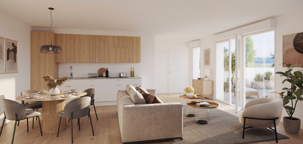 Programme immobilier neuf Conversations - Angers : maisons et appartements neufs du 2 au 5 pièces proche du tramway (49000) - Référence : 15368