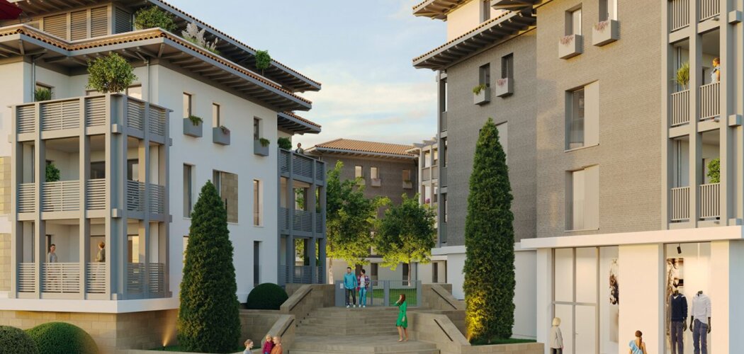 Programme immobilier neuf DOMAINE 5 CANTONS - Anglet : appartements neufs du studio au 4 pièces en retrait du BAB (64600) - Référence : 15139