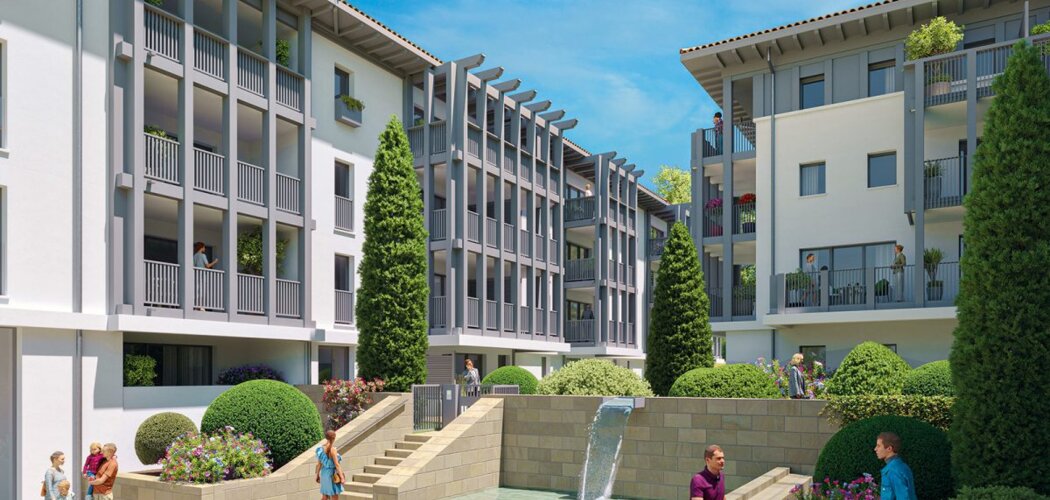 Programme immobilier neuf DOMAINE 5 CANTONS - Anglet : appartements neufs du studio au 4 pièces en retrait du BAB (64600) - Référence : 15139