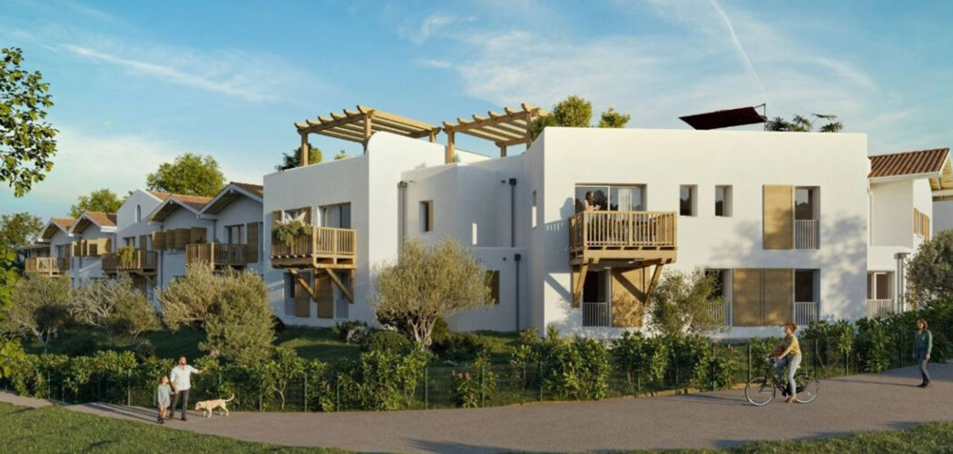 Programme immobilier neuf VILLAS BARIBELLI - Anglet en lisière du Parc Maharin (64600) - Référence : 15890