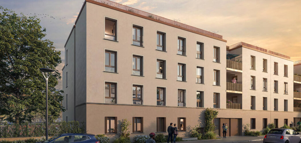 Programme immobilier neuf Perspective Karente - Angoulême en face de l'Île Marquet (16000) - Référence : 14530