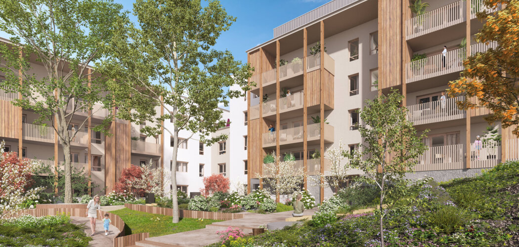 Programme immobilier neuf PASSAGE DE FLORE / Annecy -  Annecy : appartements neufs du 2 au 5 pièces proche du centre-ville (74000) - Référence : 15436