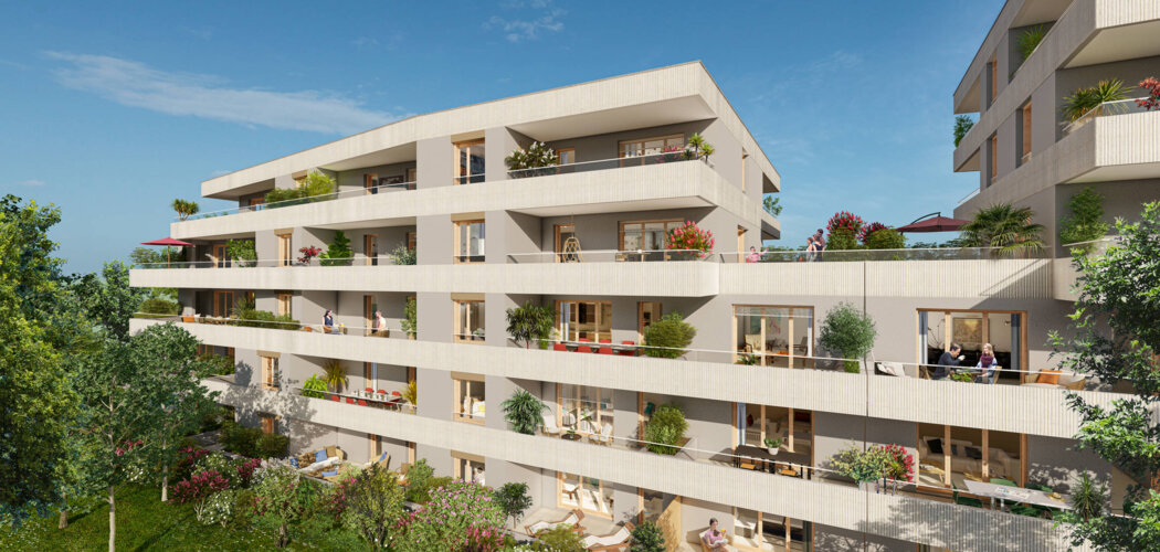 Programme immobilier neuf VERTUOSE - Annecy : Appartements T2–T5 avec terrasses, rooftops et proximité quartier des Hirondelles (74000) - Référence : 14676
