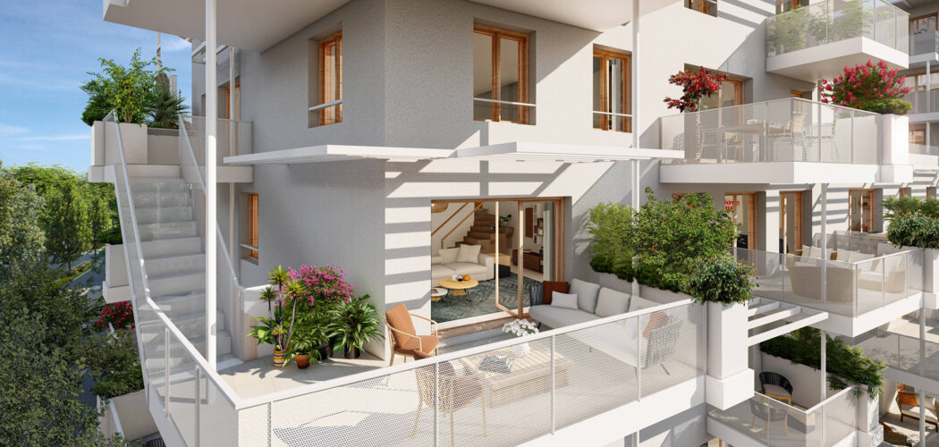 Programme immobilier neuf VERTUOSE - Annecy : Appartements T2–T5 avec terrasses, rooftops et proximité quartier des Hirondelles (74000) - Référence : 14676