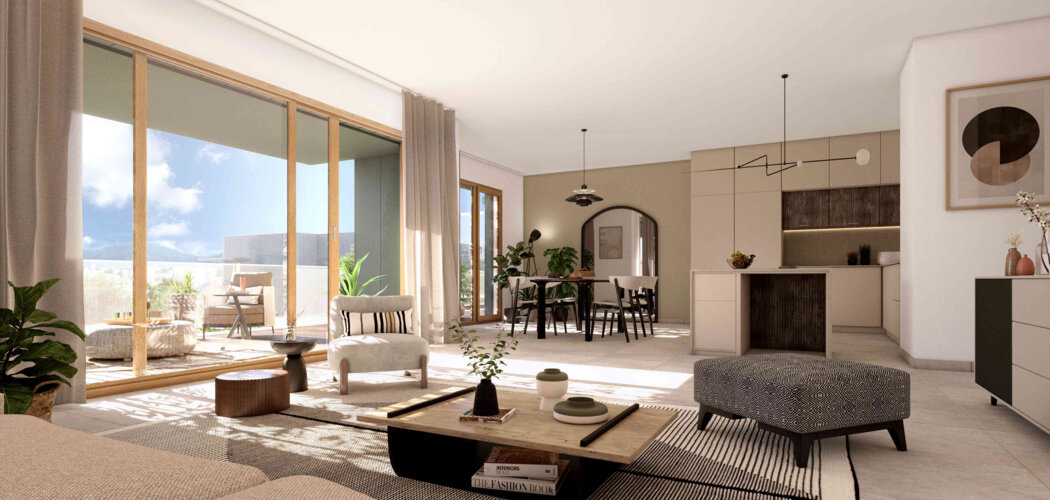 Programme immobilier neuf L'EVEIL - VESNA - Annecy-le-Vieux : 45 appartements neufs T2–T5 dans un parc verdoyant (74000) - Référence : 15790