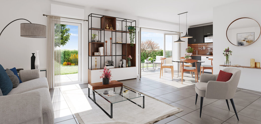 Programme immobilier neuf Les Allées Romagny - Annemasse quartier résidentiel à 500 m du tramway (74100) - Référence : 16221