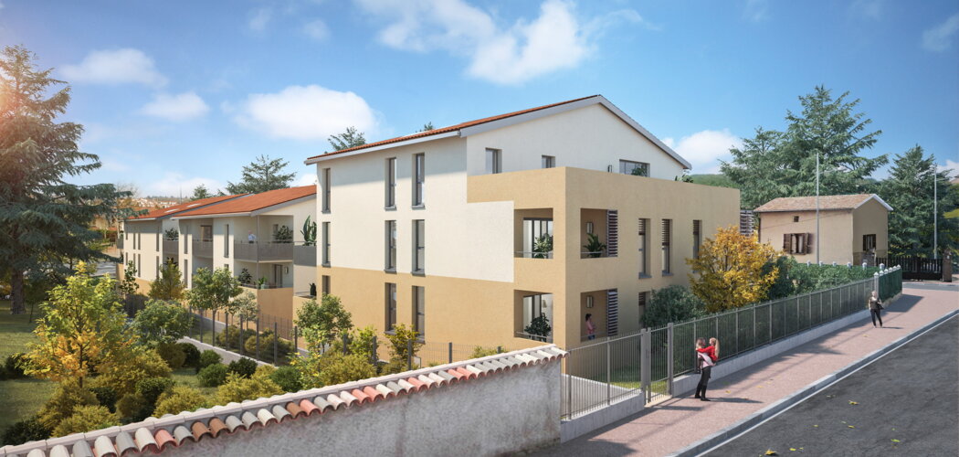 Programme immobilier neuf L'Ansa - Anse résidence neuve face au parc de la Roseraie (69480) - Référence : 17595