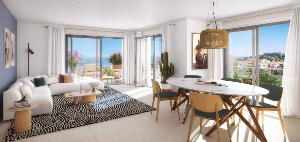 Programme immobilier neuf Nouvelle Vague - Antibes à deux pas des plages (06600) - Référence : 14342