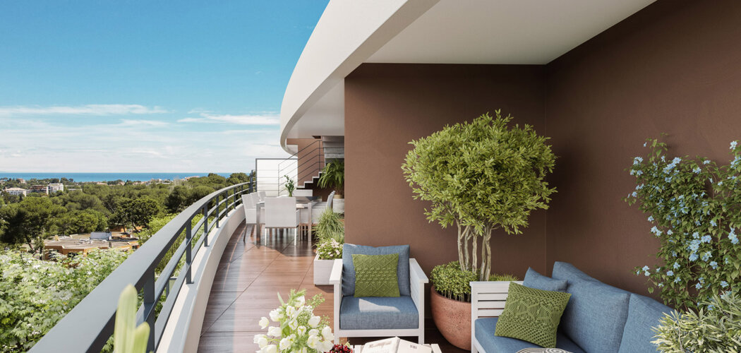 Programme immobilier neuf VERT AZUR - Antibes à proximité immédiate du littoral, des commerces et des grands axes (06600) - Référence : 17078
