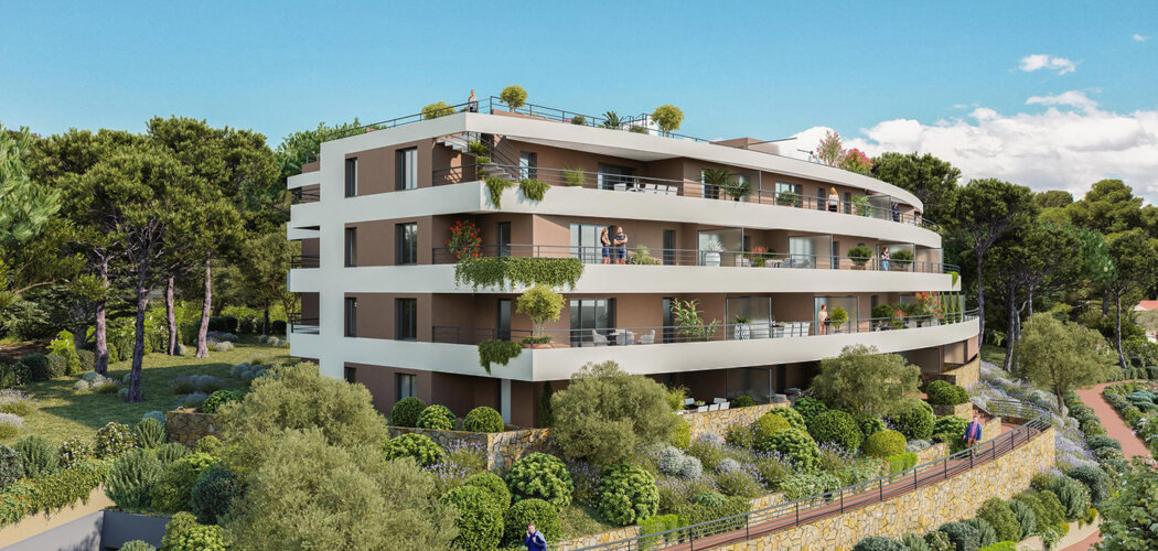 Programme immobilier neuf VERT AZUR - Antibes à proximité immédiate du littoral, des commerces et des grands axes (06600) - Référence : 17078