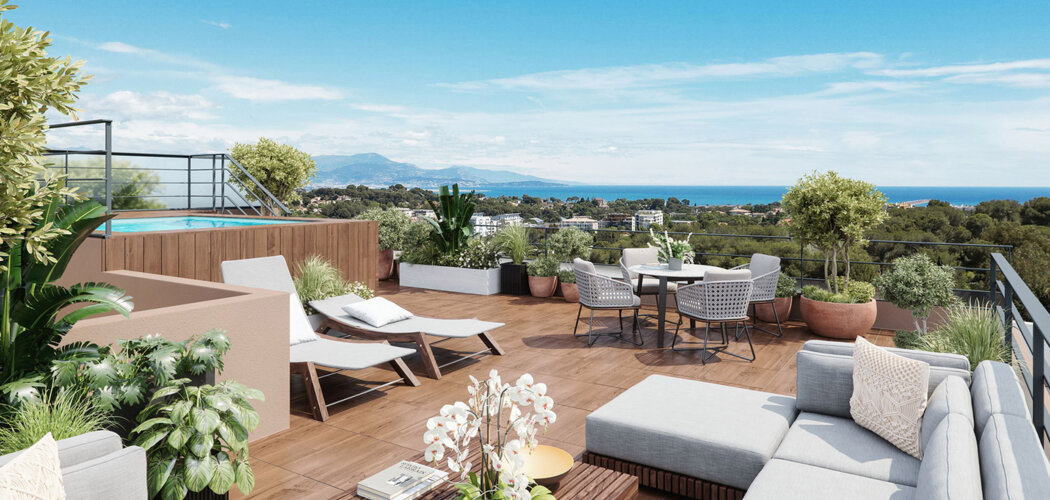 Programme immobilier neuf VERT AZUR - Antibes à proximité immédiate du littoral, des commerces et des grands axes (06600) - Référence : 17078
