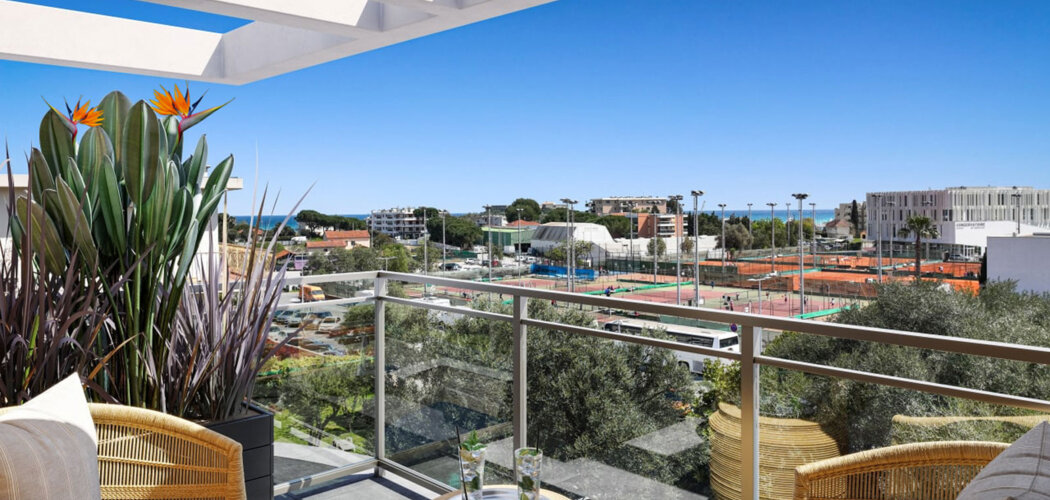 Programme immobilier neuf VILLA GABRIEL - Antibes : Appartements T1–T4 avec terrasses, parking sécurisé et proximité quartier résidentiel (06600) - Référence : 12246