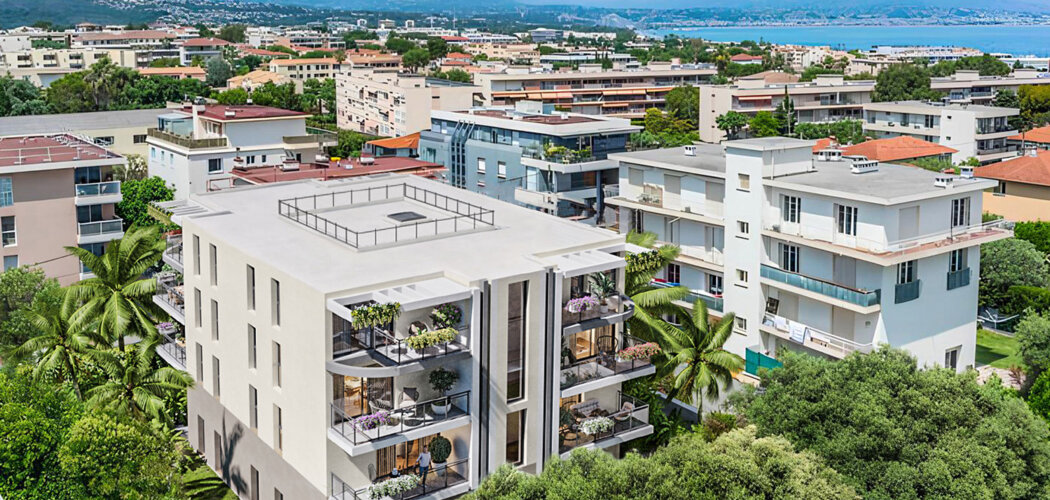 Programme immobilier neuf VILLA GABRIEL - Antibes : Appartements T1–T4 avec terrasses, parking sécurisé et proximité quartier résidentiel (06600) - Référence : 12246