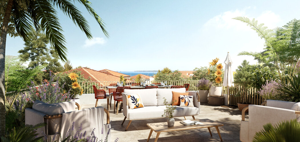 Programme immobilier neuf ORNELLA - Antibes Juan-les-Pins résidence de standing proche de la plage (06600) - Référence : 13242