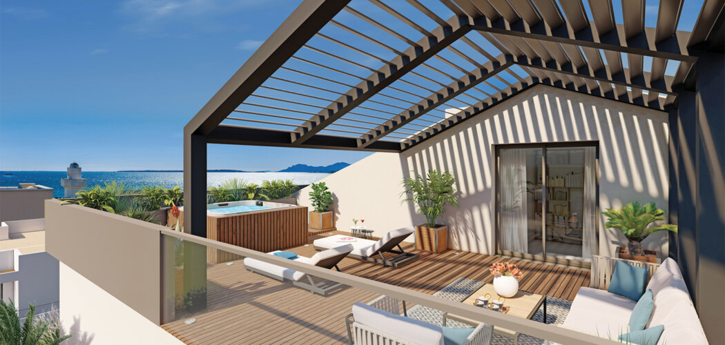Programme immobilier neuf VILLA BAHIA - Antibes Juan-les-Pins résidence non loin de la plage (06600) - Référence : 17077