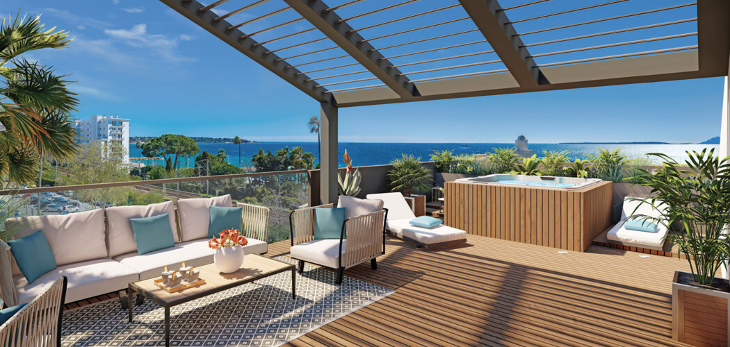 Programme immobilier neuf VILLA BAHIA - Antibes Juan-les-Pins résidence non loin de la plage (06600) - Référence : 17077