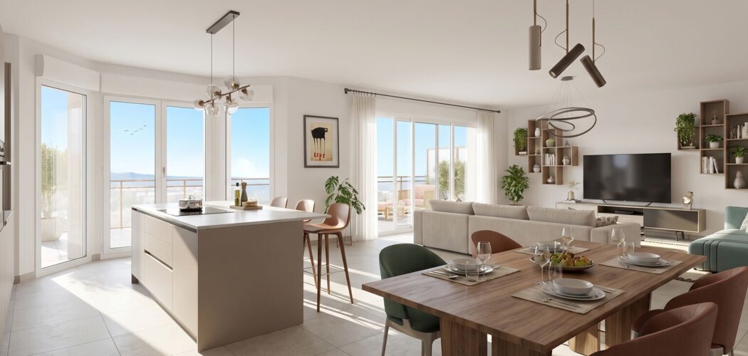 Programme immobilier neuf Dora Mare - Antibes proche des plages et de Sophia Antipolis (06600) - Référence : 18355
