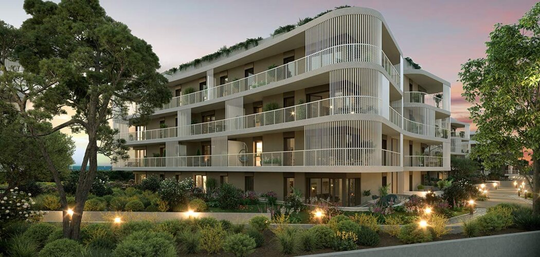 Programme immobilier neuf VAUBAN LITTORAL - Antibes : résidence de prestige du 2 au 4 pièces proche Fort Carré (06600) - Référence : 14338