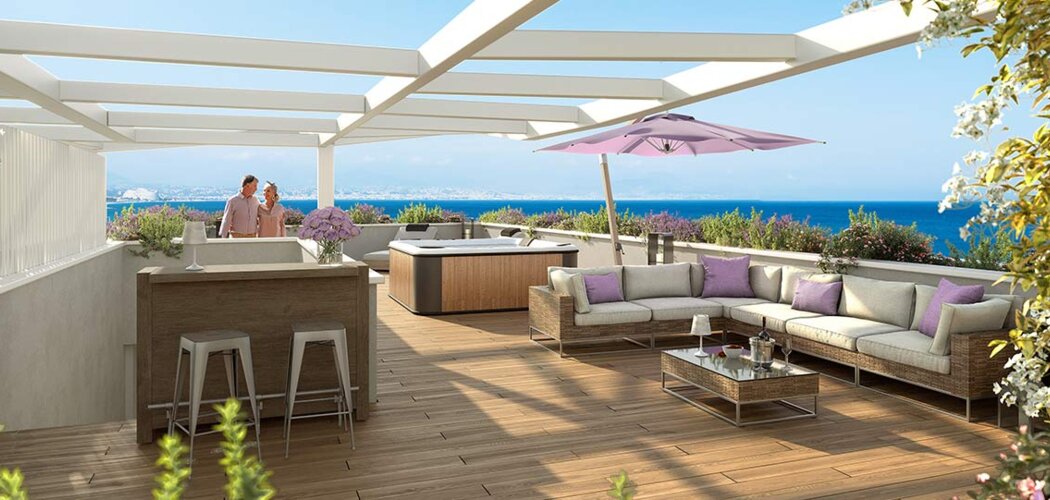 Programme immobilier neuf VAUBAN LITTORAL - Antibes : résidence de prestige du 2 au 4 pièces proche Fort Carré (06600) - Référence : 14338