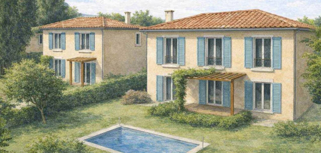 Programme immobilier neuf Les Originelles - Antibes villas neuves proches mer et Sophia Antipolis (06600) - Référence : 17456