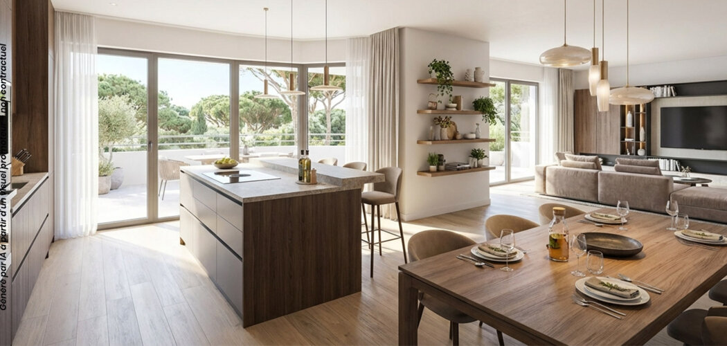 Programme immobilier neuf Eminence - Antibes vivre entre pinède et mer quartier Terriers (06600) - Référence : 17129