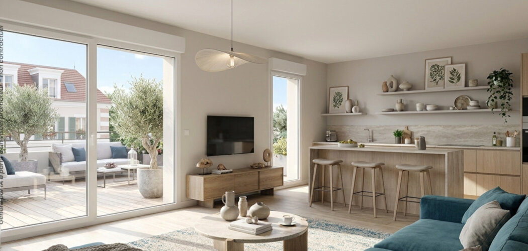 Programme immobilier neuf Les Cottages Léonard de Vinci - Antony : appartements et maisons neuves proche de la ligne 18 Antonypôle (92160) - Référence : 15069