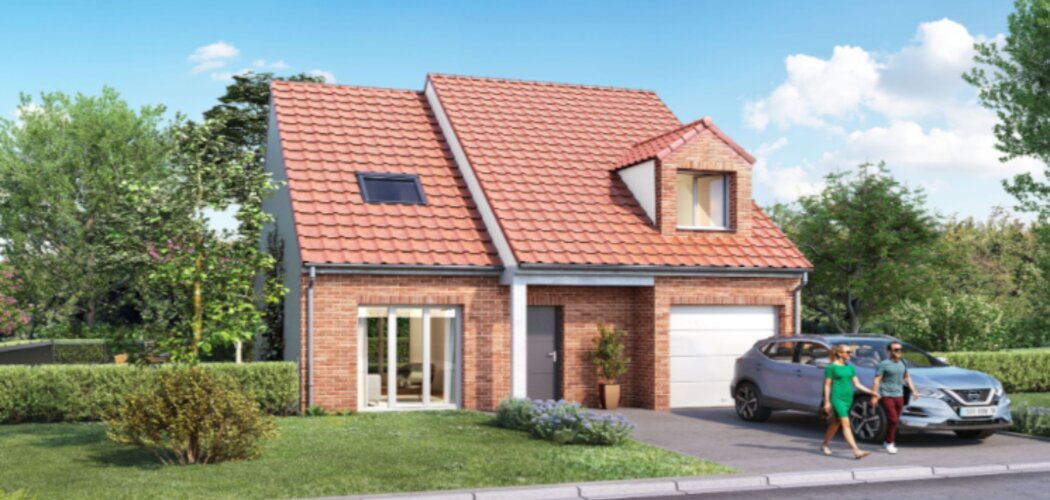 Programme immobilier neuf Les allées Fairway - Anzin-Saint-Aubain : 18 maisons T4–T5 avec jardins privatifs et garages aux portes d’Arras (62223) - Référence : 11997