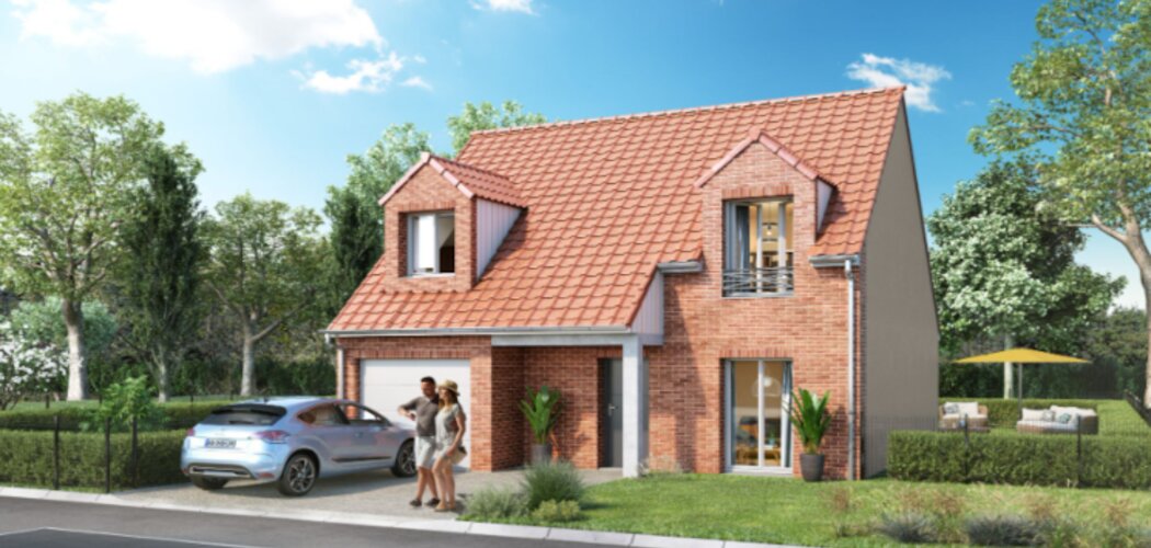Programme immobilier neuf Les allées Fairway - Anzin-Saint-Aubain : 18 maisons T4–T5 avec jardins privatifs et garages aux portes d’Arras (62223) - Référence : 11997