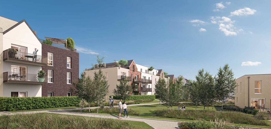 Programme immobilier neuf Les Berges de la Lys - Armentières : appartements neufs du studio au 5 pièces aux bords de la Lys (59280) - Référence : 15076