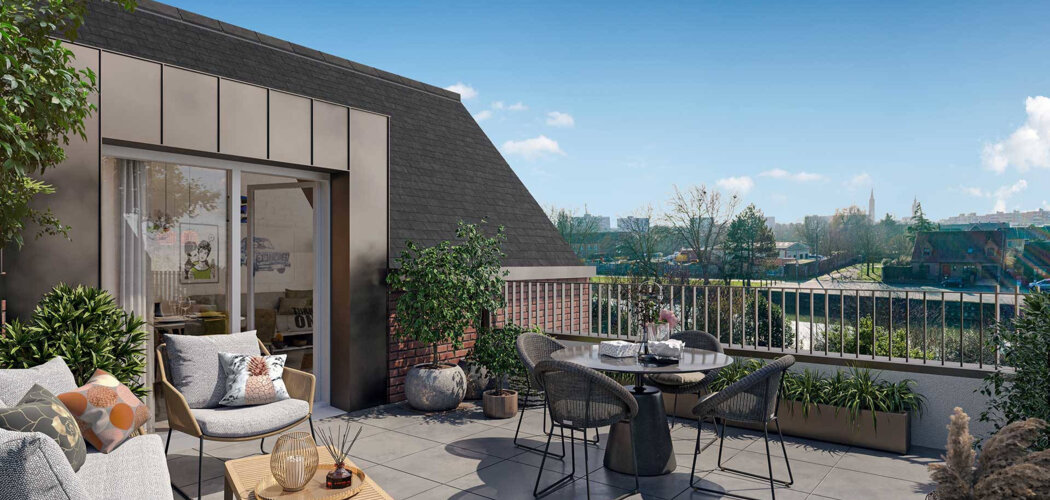 Programme immobilier neuf Les Berges de la Lys - Armentières : appartements neufs du studio au 5 pièces aux bords de la Lys (59280) - Référence : 15076