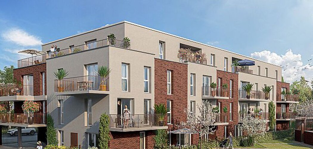 Programme immobilier neuf Residence Ebene - Armentières : Appartements studio–T4 avec terrasses, parking sécurisé et proximité centre-ville et lac (59280) - Référence : 14790