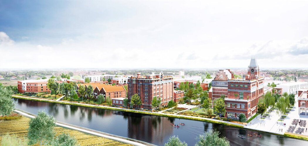 Programme immobilier neuf DOMAINE MOTTE CORDONNIER PINEL - Armentières : Appartements T1–T4 avec jardins, terrasses et charme historique en bord de Lys (59280) - Référence : 14201