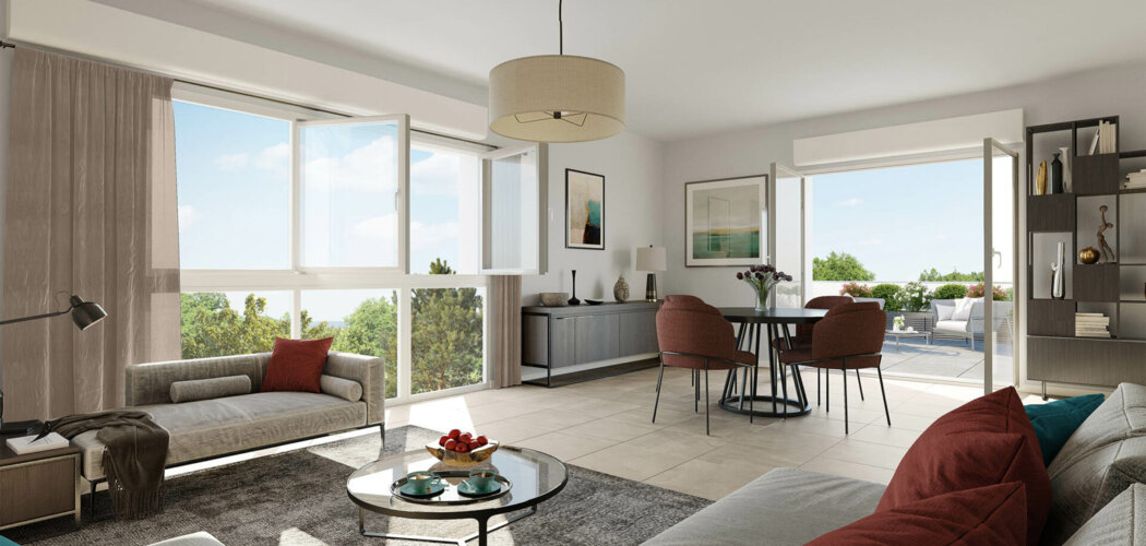 Programme immobilier neuf Le Clos du Marverand - Arnas : Appartements T2–T5 avec jardins, terrasses et parkings dans le quartier des Prés du Marverand (69400) - Référence : 4936