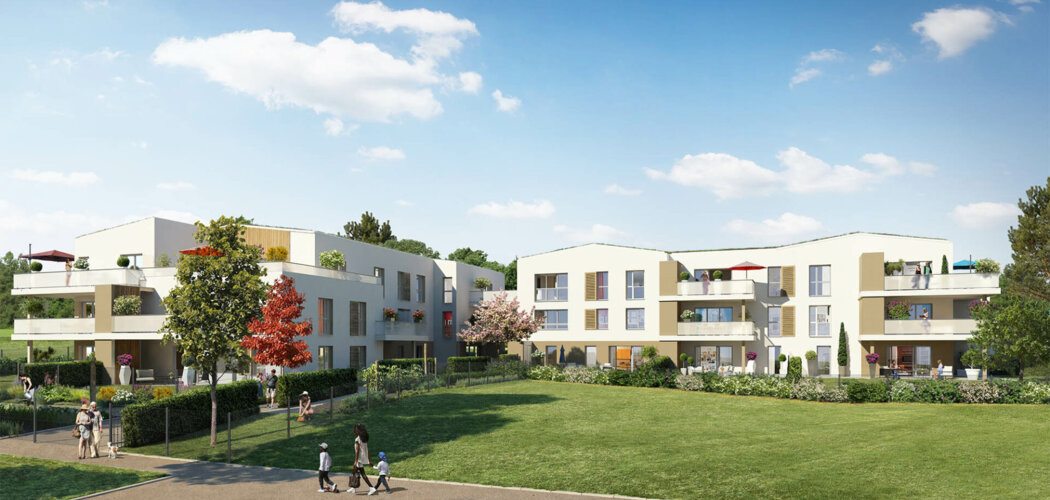Programme immobilier neuf Le Clos du Marverand - Arnas : Appartements T2–T5 avec jardins, terrasses et parkings dans le quartier des Prés du Marverand (69400) - Référence : 4936