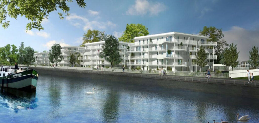 Programme immobilier neuf LES FONTINES - Arques : Appartements T2–T5 avec terrasses, vues canal et proximité Neufossé (62510) - Référence : 10873