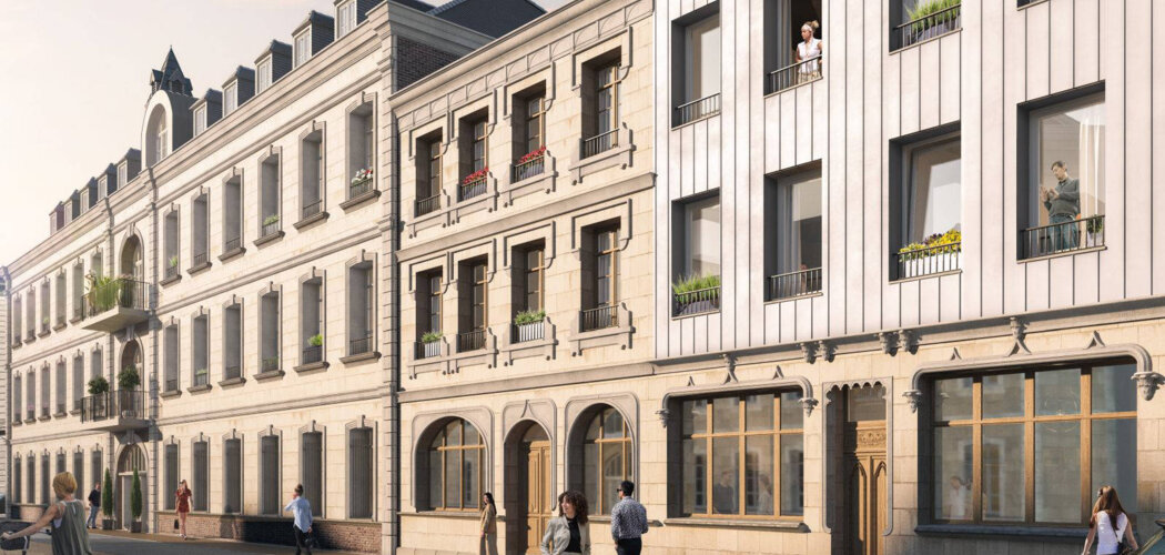 Programme immobilier neuf Les Archers - Arras : Appartements T2–T4 avec terrasses, vues cathédrale et services haut de gamme proche de la Cathédrale Saint-Vaast (62000) - Référence : 14301